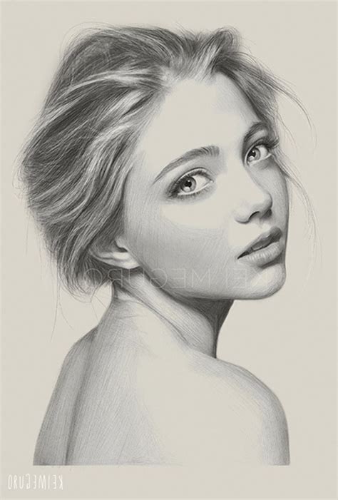 drawing of face profile|draw realistic faces in pencil.